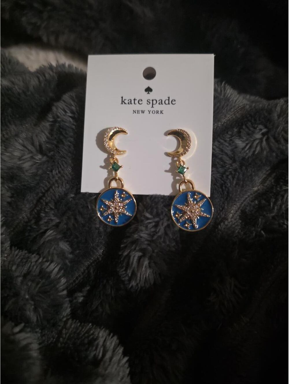 Kate Spade Moon and Stars Drop Earrings - Picture 7 of 7